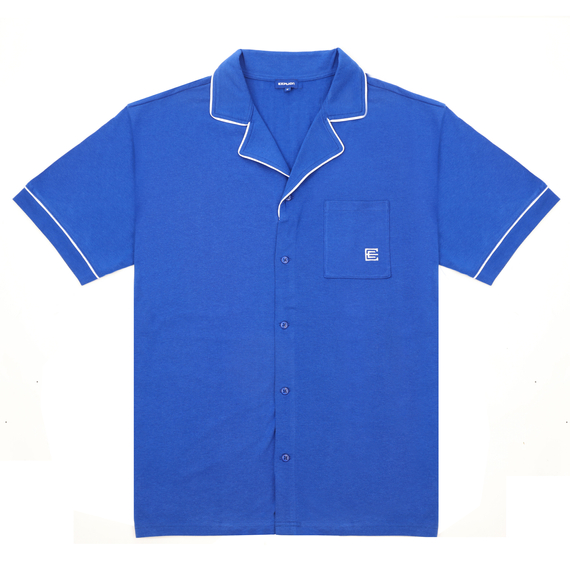 Men’s Button-Front Pyjamas Set Sapphire