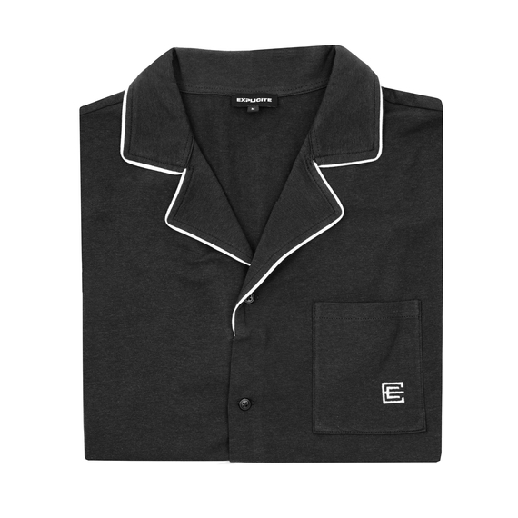 Men’s Button-Front Pyjamas Set Onyx